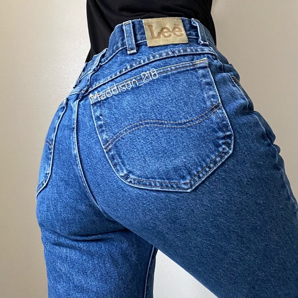 Lee Vintage High Rise Straight Leg Dad Jeans 33” waist - Picture 1 of 14